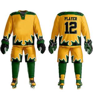 Conjuntos de Camisetas de Hockey Profesionales Personalizadas de Alta Calidad al por Mayor, 100% Poliéster, Malla Transpirable, Impresión Digital, Unisex - Product Image 1