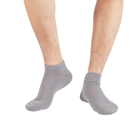 Chaussettes pour hommes de qualité supérieure, en coton doux, élégantes et confortables, avec logo brodé pour le travail et les événements