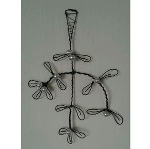 เครื่องประดับคริสต์มาสเหล็กดัดสีดำโบราณสำหรับตกแต่งต้นคริสต์มาสในวันหยุด - Product Image 1