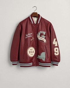 OEM Custom <b>Men's</b> Vintage <b>Baseball</b> Bomber <b>Jacket</b> Fleece Chenille Embroidery Sleeve Letterman Varsity <b>Jacket</b> Windproof Breathable - Product Image 1