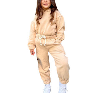 Ensembles de vêtements d'hiver personnalisés pour enfants, sweat-shirt avec pantalon de survêtement, survêtements 2 pièces pour filles, nouveauté 2024 - Product Image 4