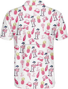 เสื้อโปโลสำหรับผู้ชายขนาดพลัสไซส์สำหรับเสื้อโปโลผ้าคอตตอนแบบถักเสื้อยืดกอล์ฟแบบตลกๆ - Product Image 2