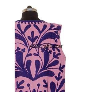 Chaqueta Bomber de Algodón Bordada a Mano para Mujer, Estilo Suzani, Mangas Regulares, Estilo Bohemio Tradicional, para Otoño e Invierno, para Fiestas - Product Image 6