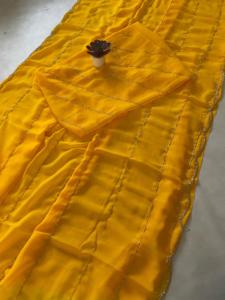 ชุดส่าหรีเนื้อผ้าดีสำหรับผู้หญิงชุดส่าหรีดีไซน์เนอร์แบบบอลลีวู้ดชาวอินเดียน้ำหนักเบาเสื้อสตรีลายชนเผ่าใส่ทำงานได้สวยงาม - Product Image 3