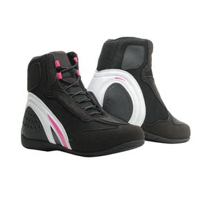 Chaussures de moto en cuir respirantes et imperméables noires, chaussures de sport, bottes montantes pour Motocross - Product Image 5