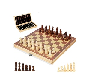 Tablero de Ajedrez de madera de la mejor calidad, tablero plegable, tablero de ajedrez magnético de diseño antiguo para un fácil almacenamiento - Product Image 1