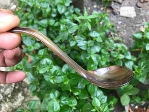 Cuchara de Cuerno de Búfalo Natural, Hecha a Mano y Pulida, Perfecta para Servir Especias, Condimentos o como Decoración de Mesa, Alta Calidad - Product Image 3
