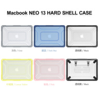 Étui rigide pour ordinateur portable prêt à l'exportation avec support pliable en métal et aérations de refroidissement pour MacBook NEO 13