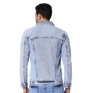 New Fashion High Waken Wear <b>Men's</b> Casual Denim Jacket Comfortable Breathable Fabric <b>for</b> Autumn/Winter Wear - Product Image 3