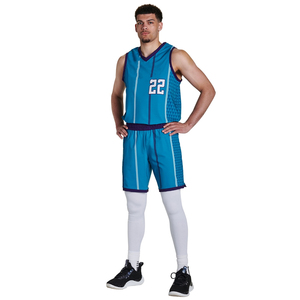 High Quality Lightweight Breathable Quick Dry 100% <b>Polyester</b> Men's Basketball Jersey <b>Shorts</b> Set Reversible Custom Digital Print - Product Image 1