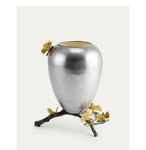 Floreros de metal más vendidos de alta calidad Fabricante de diseño único Florero de mesa de decoración del hogar martillado personalizado. - Product Image 5