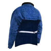 Veste de soudage en cuir imperméable résistante à la chaleur à manches longues pour le travail de sécurité, respirante, de haute qualité pour hommes par Keem Brothers