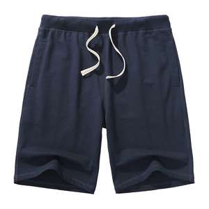 กางเกงขาสั้นออกกำลังกายผู้ชาย ผลิตในปากีสถาน สำหรับฤดูร้อน ไซส์พลัส แบบมีกระเป๋าข้าง ผ้าฝ้าย สไตล์สตรีทแวร์ ออกแบบโลโก้ฟรี สีพื้น - Product Image 2