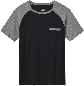 Wholesale Fashion Casual Men's Summer Two-Piece Set Breathable 180 Gram Fabric T-Shirt With Zipper Suit Style - Product Image 2