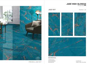 Meilleure qualité 600x1200mm carrelage en porcelaine blanche doux mat brillant faible Absorption d'eau moderne pour salon sol brique réfractaire - Product Image 3