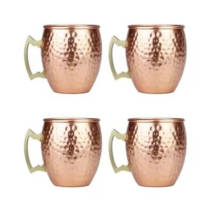Premium Pure Copper <b>Mug</b> <b>Handmade</b> Stylish Design High-Quality Drinkware for Home Hotel Bar & School Use Elegant and Durable - Product Image 2