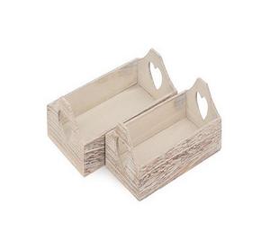 Bandeja de madera maciza de nogal negro para decoración del hogar con mango de metal Bandeja de madera rectangular desechable y ecológica para servir - Product Image 2