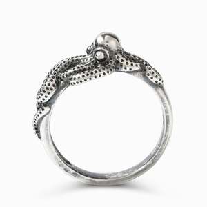 Anillo de Moda Jeulia con Diseño de Ojo de Pulpo en Plata de Ley Chapada en Oro Rosa - Product Image 1
