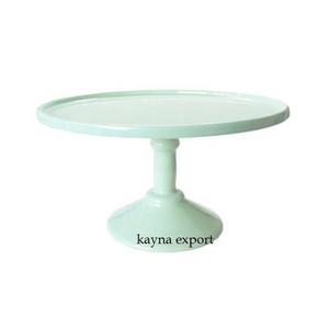 ผงสีขาวเคลือบตกแต่งงานแต่งงานขาตั้งเค้กโลหะทรงกลมสําหรับงานแต่งงานและงานเลี้ยงวันเกิดขาตั้งเค้กตกแต่งโรงแรม - Product Image 6