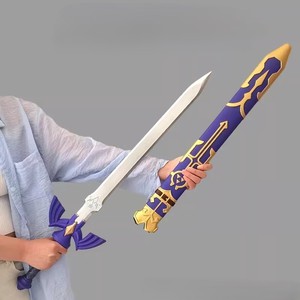 La Légende <span class=keywords><strong>de</strong></span> Zelda Pu, <span class=keywords><strong>épée</strong></span> maîtresse en caoutchouc souple, grande taille 100 cm, accessoire <span class=keywords><strong>de</strong></span> cosplay <span class=keywords><strong>de</strong></span> haute qualité, modèle d'<span class=keywords><strong>épée</strong></span> Hyalia Shield - Product Image 1