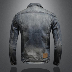 Wholesale Men Designer Men Casual Cotton Jacket <b>Denim</b> <b>Coats</b> OEM Jean Male Best Quality <b>Denim</b> Jackets for man - Product Image 3
