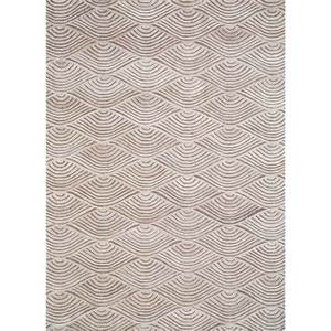 พรมขนสัตว์ทอมือสีเบจน้ำตาล Tahn-21 ลายแบบนามธรรมสไตล์โบโฮ สำหรับตกแต่งบ้าน ห้องนั่งเล่น ทางเดิน ห้องนอน - Product Image 1