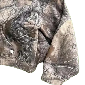 Personalizable 380g algodón de los hombres de gran tamaño liso con capucha de lujo recortada de peso pesado Streetwear invierno liso teñido estampado liso Sudadera con capucha - Product Image 5