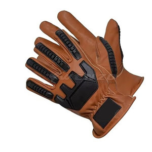 ถุงมือหนังคุณภาพสูงรุ่นใหม่ล่าสุด ป้องกันแรงกระแทก ปรับสายรัดข้อมือได้ ระบายอากาศดี ทนทาน ป้องกันมือ ดีไซน์ล่าสุดปี 2025 - Product Image 3