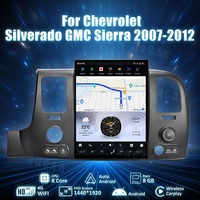 Autoradio Android 13 14 pouces style Tesla avec GPS Navi pour GMC Sierra Chevrolet Silverado 2007-2012 Lecteur multimédia DVD de voiture