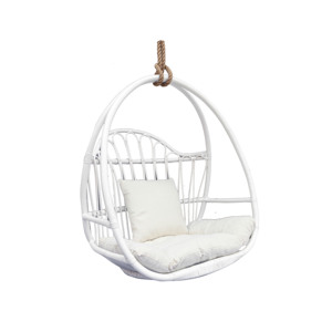 Modern <b>Egg</b> Shaped Rattan <b>Swing</b> <b>Chair</b> with Stand Wicker Hanging <b>Chair</b> for Outdoor Patio Balcony for Bedroom or Living Room - Product Image 1