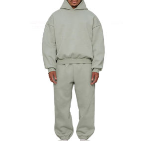 Pantalon de survêtement en coton lavé de haute qualité personnalisé 2 pièces ensemble pour hommes survêtement sweat à capuche et jogging ensemble pulls à capuche surdimensionnés - Product Image 3