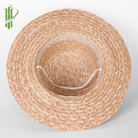 Nuevo Modelo 2023 Sombrero de Paja de Ala Ancha de Lujo para Verano, Hecho a Mano, Ecológico, de Seagrass Natural, Venta al por Mayor para Dama