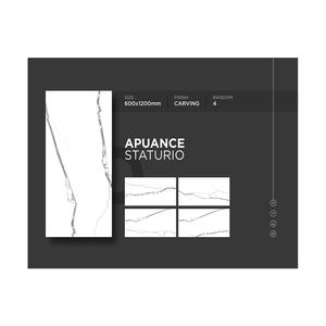 Top Grade Porcelain Floor Tiles With Carving Finish 600x1200mm for Decorative Home Villa Hotel Office - Product Image 1