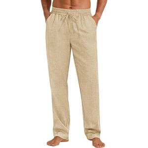 กางเกงคาร์โก้ลำลองสำหรับผู้ชาย, กางเกง100% ผ้าฝ้ายขนาดใหญ่มีหลายกระเป๋าน้ำหนักเบา - Product Image 1