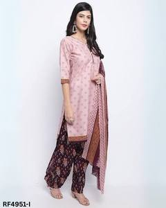 Ensemble kurti pour femmes avec imprimés numériques floraux et abstraits comprenant un bas assorti et un tissu léger et respirant dupatta - Product Image 6