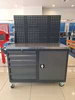 Armoire à outils en métal de garage d'atelier de panneau perforé/chariot à outils/chariot à outils avec des tiroirs pour résistant