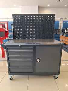 Panel perforado Taller Garaje Gabinete de herramientas de metal/Carro de herramientas con cajones para trabajo pesado - Product Image 2