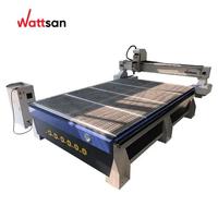 Wattsan M1 2040 2000*4000*300mm Table à vide en aluminium CNC routeur Machine pour ACP revêtement façade panneaux métal doux fraisage grand