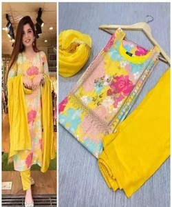 Fusion culturelle: Salwar Kameez femmes pakistanaises indiennes-Découvrez la fusion des styles indien et pakistanais pour une garde-robe unique - Product Image 4