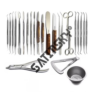 Juego de 3 Espátulas Manuales para Mezclar y Modelar Cera Dental, Instrumentos Médicos Quirúrgicos Dentales para Técnicos de Odontología, Laboratorio de Modelado - Product Image 4