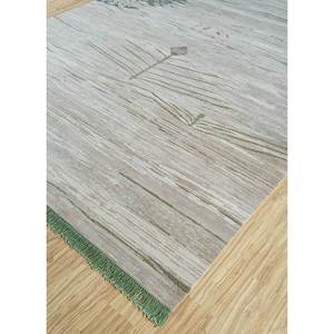 Tapis Manchaha Lev-741 en laine et soie de bambou noué à la main, couleur ivoire, épaisseur 10 mm, motif abstrait rectangulaire, pour la maison, le couloir, à poser sur le sol - Product Image 2