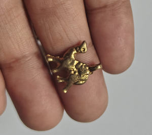 Awesome Handmade Natural Metal Brass Elephant Shape Pendant 10To15MM Finding Jewelry For Anniversary Gift For Wife & Girls - Product Image 4