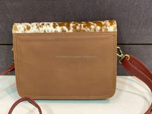 Sac à main en cuir à poignée unique recyclé pour femme, fermeture simple, doublure en nylon coloré - Product Image 5