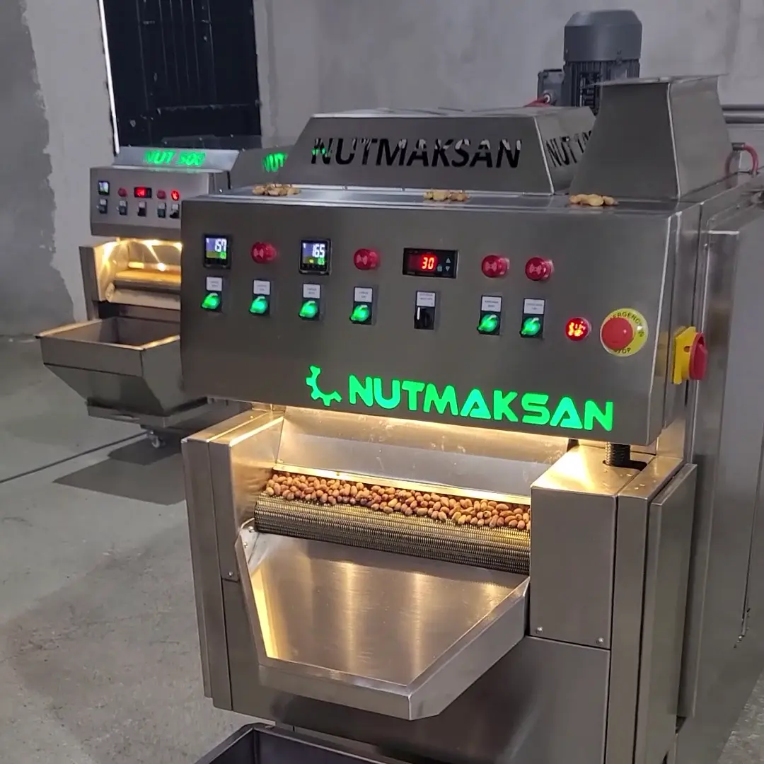 Nuts Roasting Machine Automatic Peanut Hazelnut Cashew Almond Pistachio Sunflower Seeds Nuts Roasting Machine