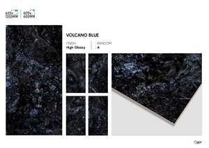 Carreaux de sol en porcelaine à haute brillance 600x600mm Surface polie de qualité supérieure pour les intérieurs résidentiels modernes - Product Image 4