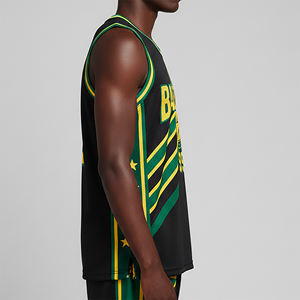 Maillot de basket-ball pour hommes, nouvelle arrivée 2025, haute qualité, impression personnalisée par sublimation, respirant, 100% polyester, léger - Product Image 3