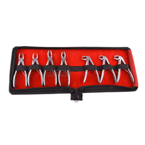 Kit de pinzas de extracción Pedo, juego de 7 piezas, cirugía Oral, pinzas de extracción de acero inoxidable alemán, instrumentos médicos para extracción de dientes - Product Image 3