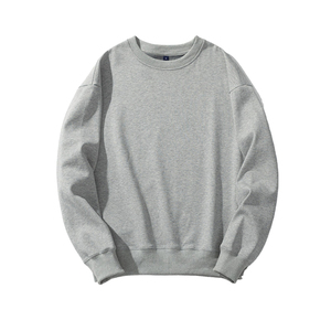 Sweat-shirt en coton surdimensionné pour homme, respirant, séchage rapide, pour logo personnalisé, broderie 3D, col rond, pull à capuche - Product Image 1