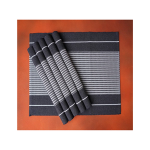 Artisan Decor 100% coton brodé Jacquard 12x18 150 GSM lavable en Machine écologique OEM ODM gris tapis de Table commandes en gros - Product Image 2