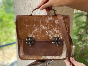 Yeni gerçek inek derisi deri el yapımı çanta kadın şık rahat askılı çanta batı için yüksek kaliteli deri Crossbody çanta - Product Image 4